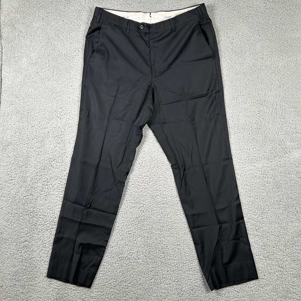 Santorelli Roma Loro Piana Mens 36 Dress Pants 1900LP Flat Front Wool - Picture 2 of 8